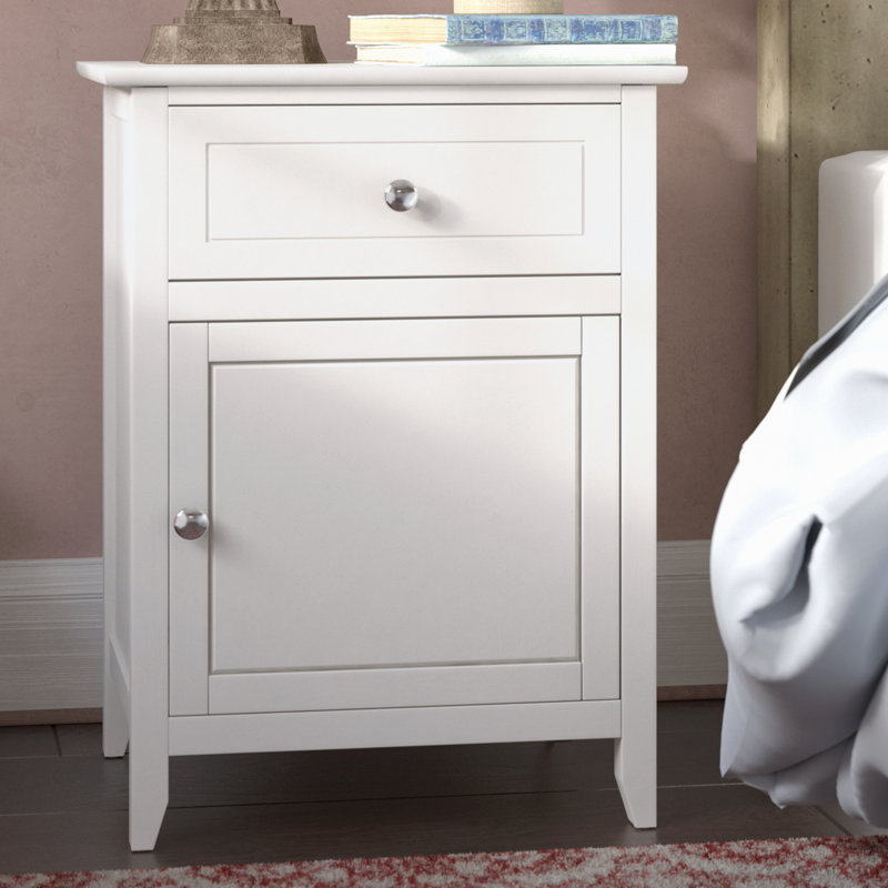 Fleur De Lis Living Hammond 1 Drawer Bedside Table & Reviews Wayfair